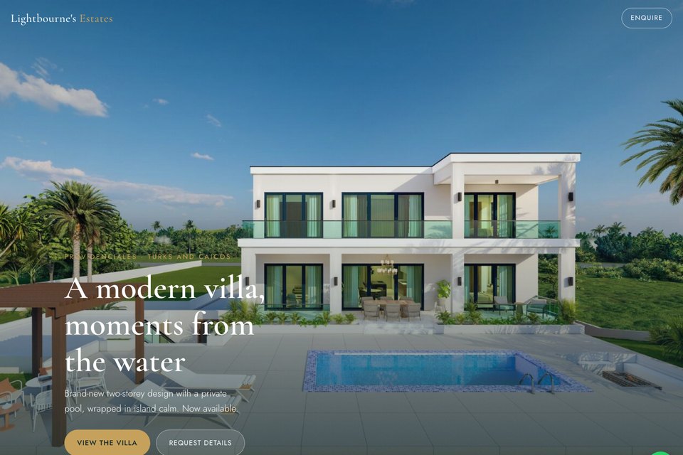 Lightbourne&rsquo;s Estates website