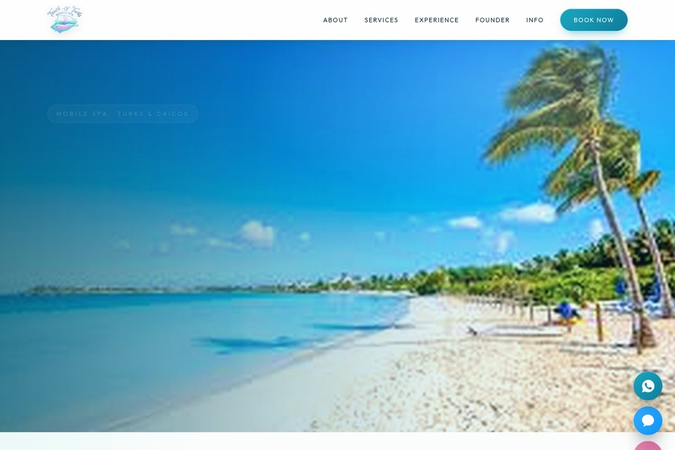 Touch of Turks Mobile Spa website